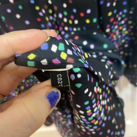 KATE SPADE CONFETTI PRINT SMOCKED SHIRT DRESS - Picture 9 of 16